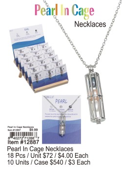 Pearl In Cage Necklaces